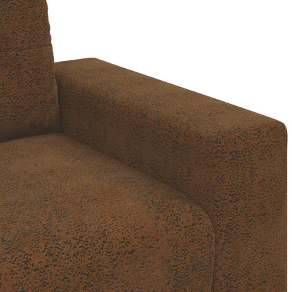 Loveseat Sofa Faux Leer Donkergrijs 140 cm 140 cm