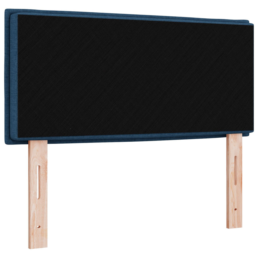 Hoofdbord Lijnen Ontwerp Stof Blauw 100 cm Laag hoofdbord