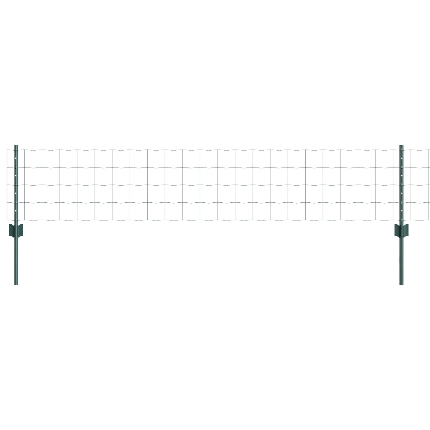 Euro Hek Met 5 U-Palen Groen 0.4X10 M Staal