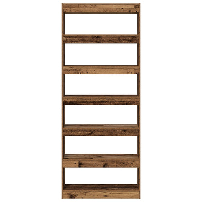 Oude Houten Boekenplank Oude Hout Bewerkt Hout 80 X 30 X 198 Cm
