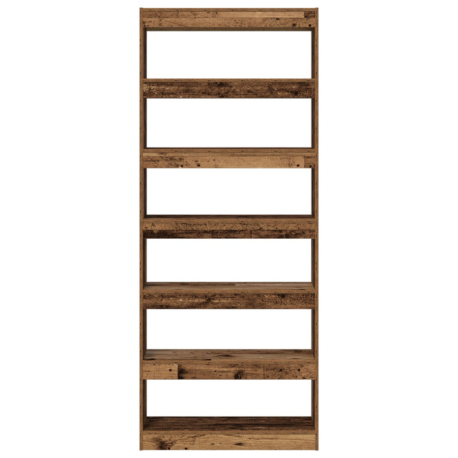 Oude Houten Boekenplank Oude Hout Bewerkt Hout 80 X 30 X 198 Cm