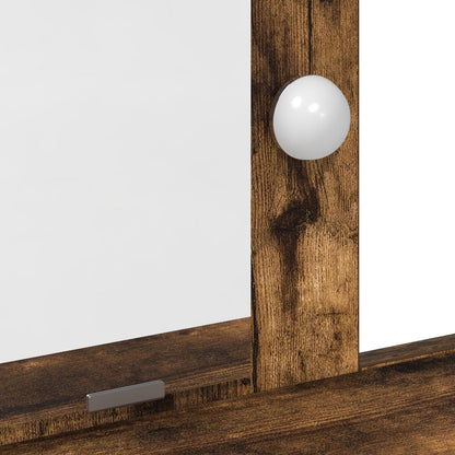 Kaptafel Met Led Verlichting - Gerookt Eiken Gerookte eiken 79 x 41 x 140 cm