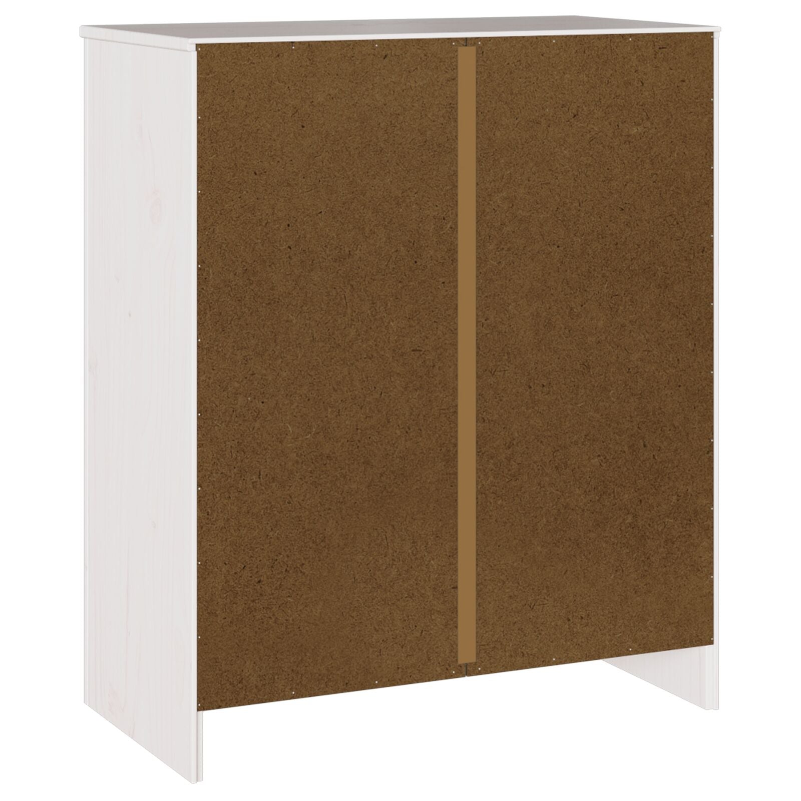 Ladekast ""Drammen"" 76,5X40X91 Cm Massief Hout Vuren Wit