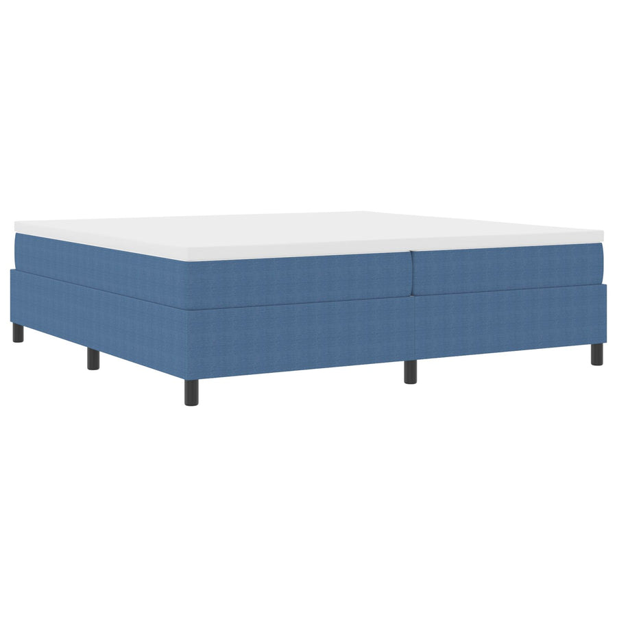 Boxspring Bed Velours Blauw 200 x 200 cm