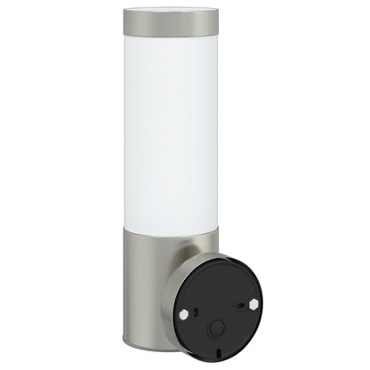Buitenwandlampen 2 Stuks Rvs Ip44 Zilver zonder sensor