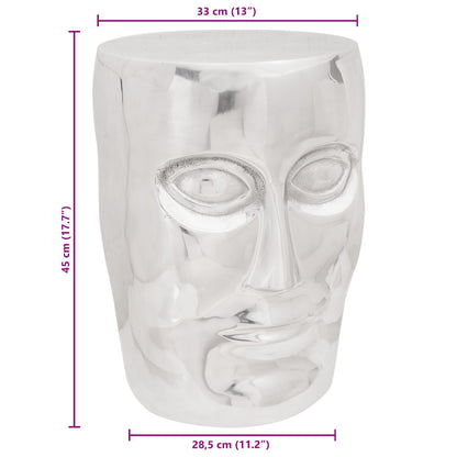 Face Kruk Zilver 33X33X45 Cm Aluminium