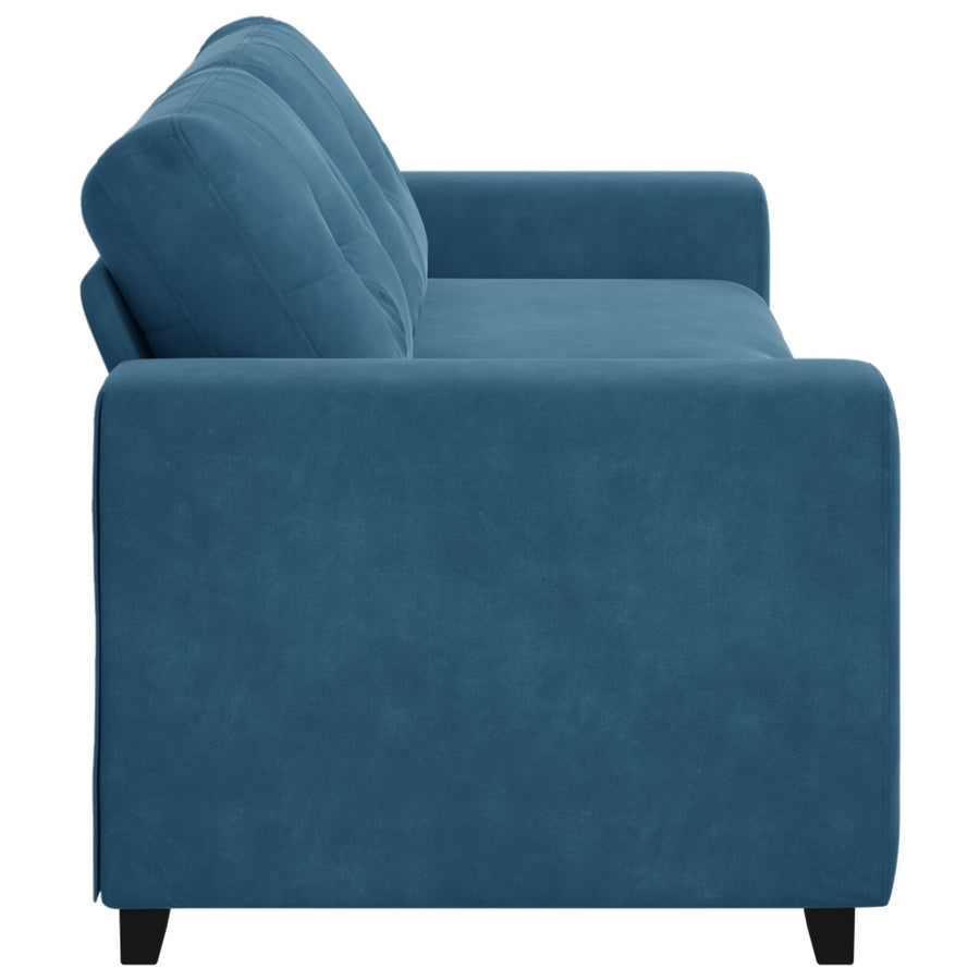 3-Zits Bank Fluweel Azuurblauw 180 cm