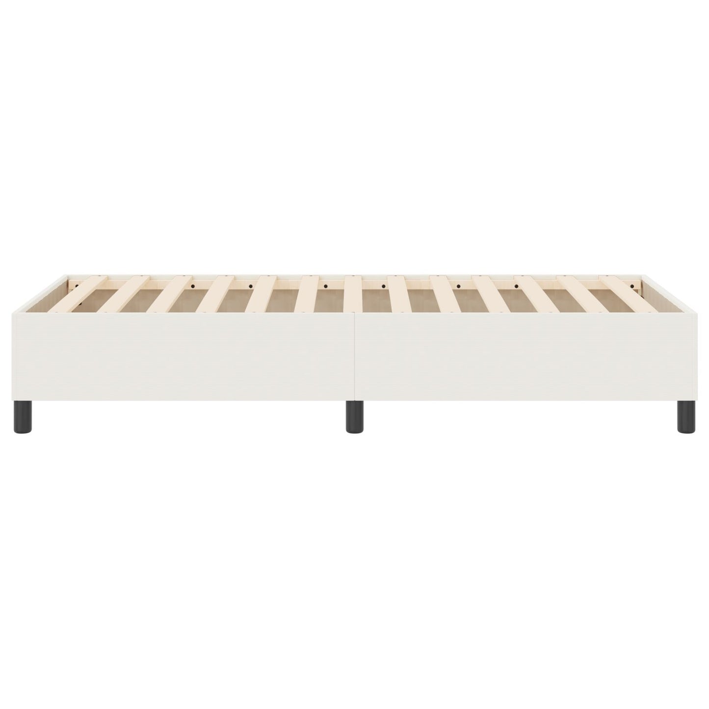 Boxspring Bed Corduroy Stof Crème 100 x 200 cm