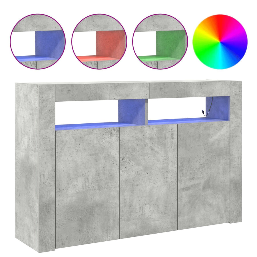 Sideboard Engineered Hout 116 X 30 X 75 Cm Beton grijs