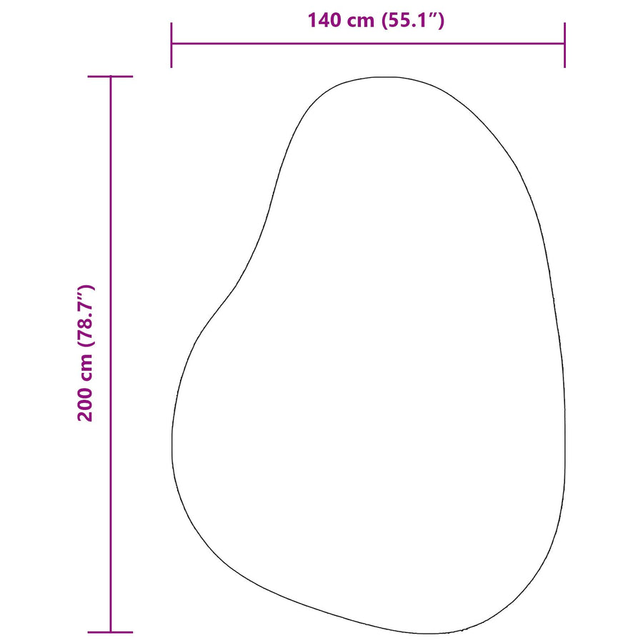 Vloerkleden Polypropeen Vloerkleden Ovaal Zwart 140 x 200 cm Ovaal-Golfrand