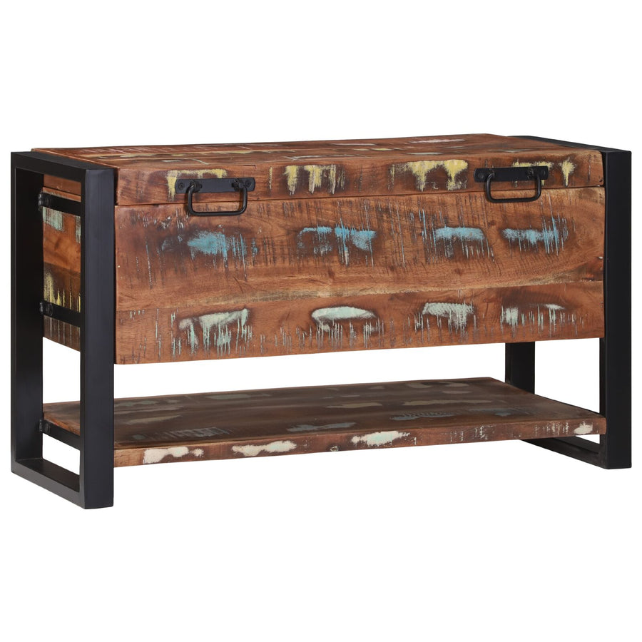 Opbergdoos Meerkleurig 80X35X45 Cm Massief Hout Gerecycled Massief gerecycled hout
