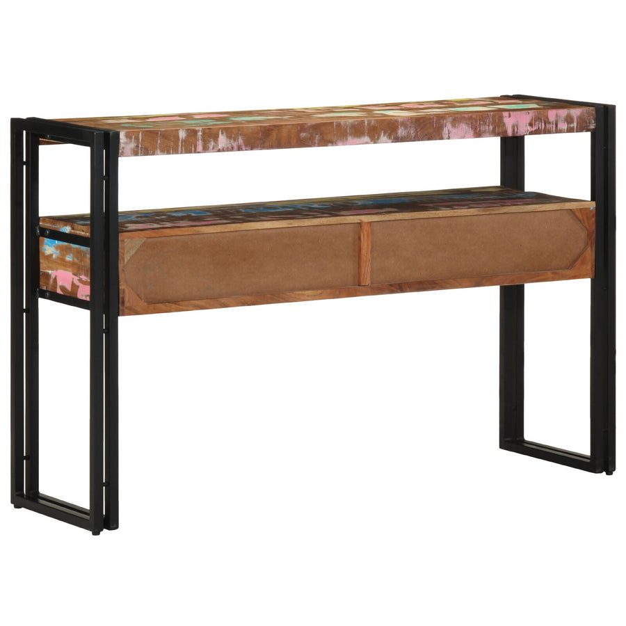 Bijzettafels Meerkleurig En Metaal 120 x 33 x 75 cm Massief gerecycled hout
