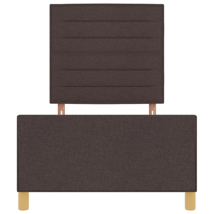 Bedframe Donkerbruin 100X200 Cm Stof Crème