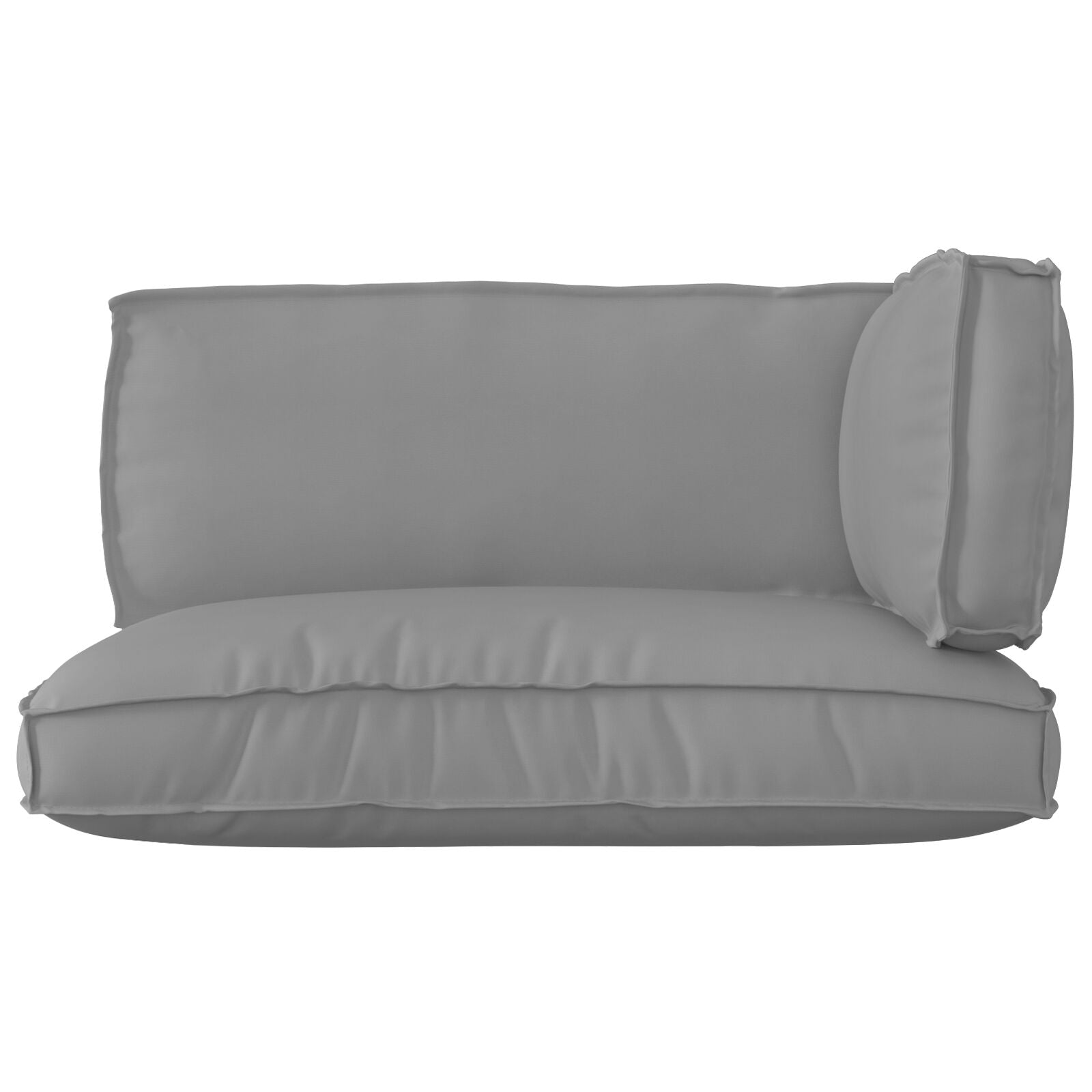 Pallet Kussen Set Set Van 3 Grijs Polyester Standaard