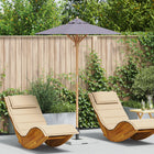 Tuinparasol Ø 270 cm donkergrijs