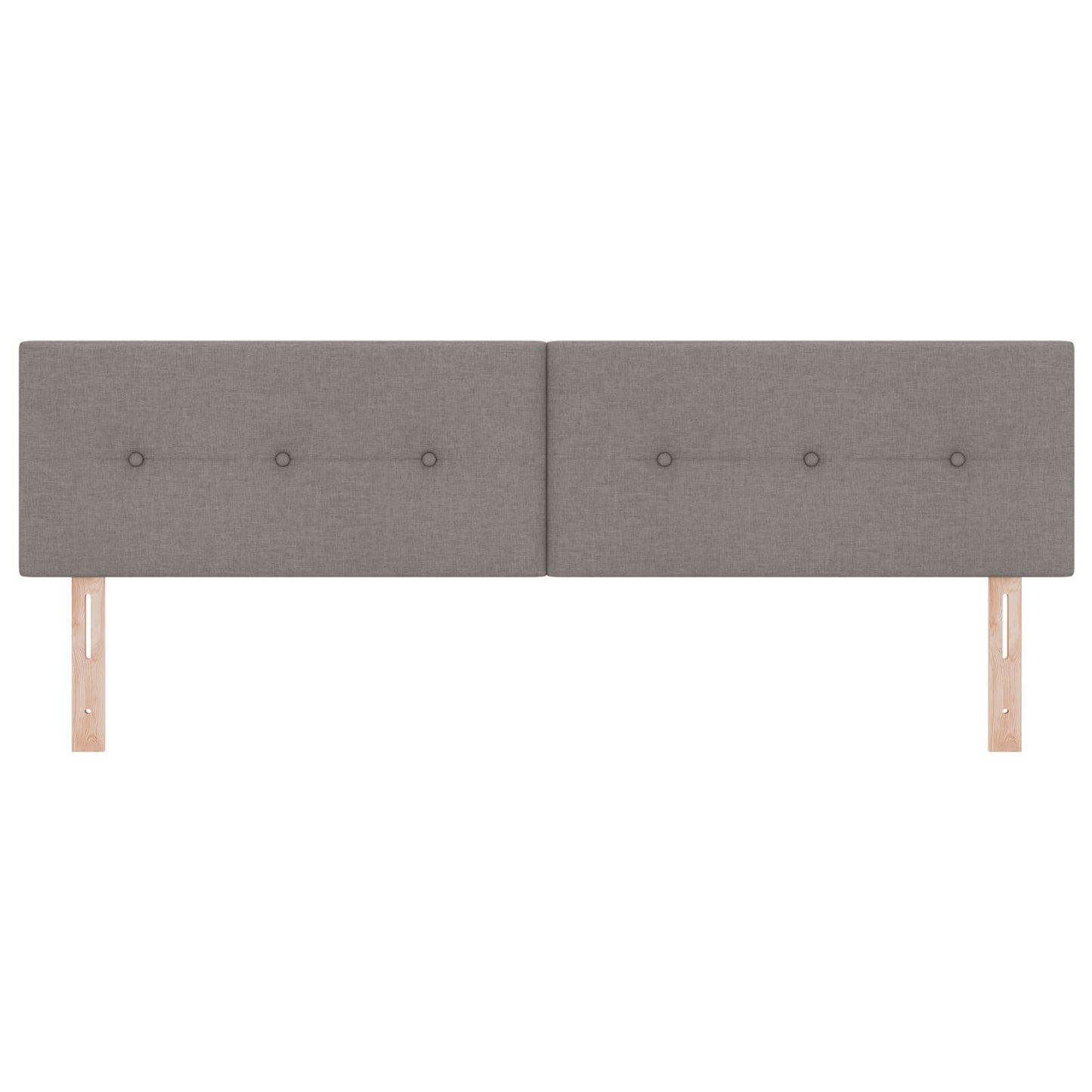 Hoofdbord Met Knopen Stof Taupe 180 cm Laag hoofdbord