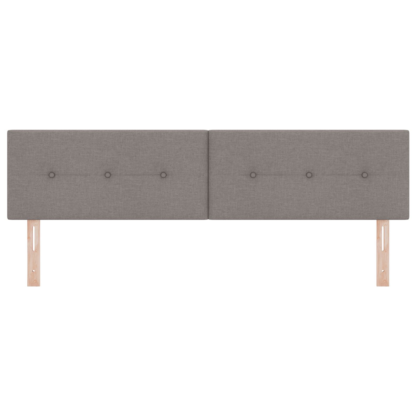 Hoofdbord Met Knopen Stof Taupe 180 cm Laag hoofdbord