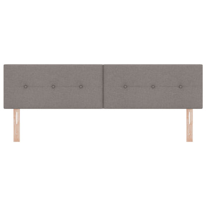 Hoofdbord Met Knopen Stof Taupe 180 cm Laag hoofdbord