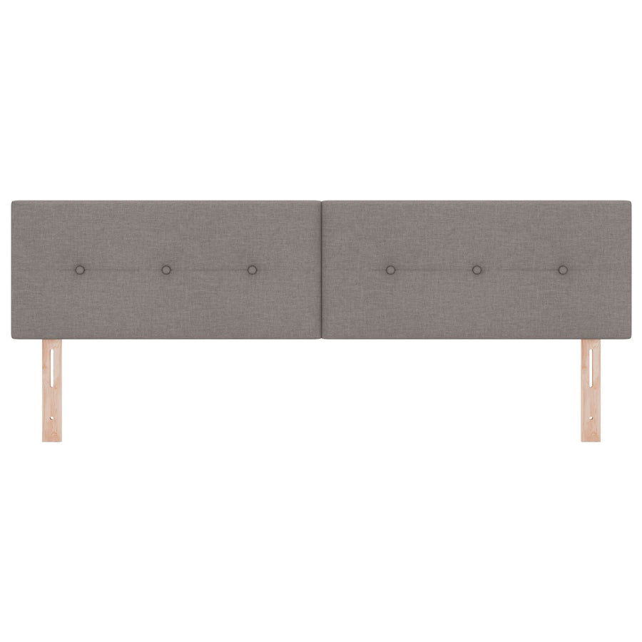 Hoofdbord Met Knopen Stof Taupe 180 cm Laag hoofdbord