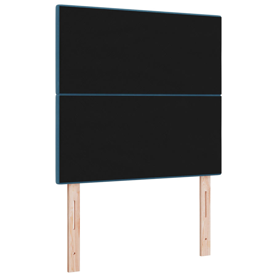 Hoofdbord Knopen Gequiltd Fluweel Donkerblauw 80 cm Hoog hoofdbord