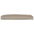 Stoelkussen taupe 110x40x8 cm Oxford stof