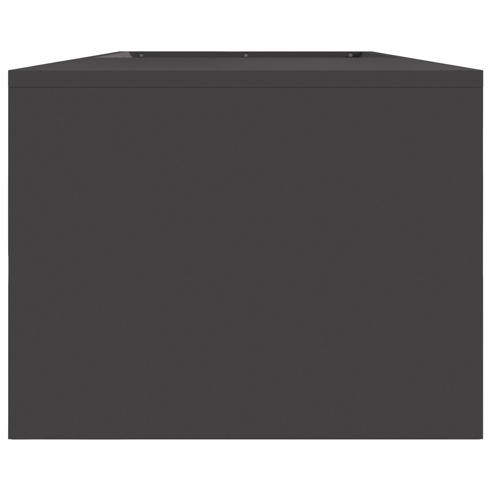 Vuurkorf Met Houtopslag Zwart 160X45X35 Cm Staal Koudgewalst staal/Zwart