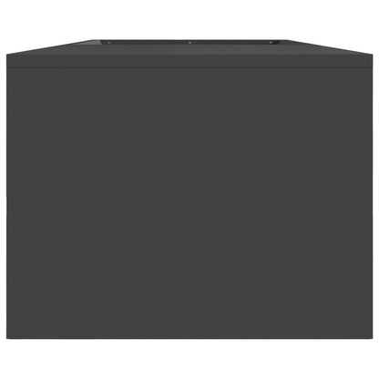 Vuurkorf Met Houtopslag Zwart 160X45X35 Cm Staal Koudgewalst staal/Zwart