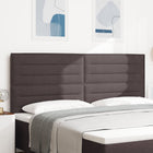 Headboard Dark Brown 200 cm Fabric