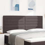 Headboard Dark Brown 200 cm Fabric