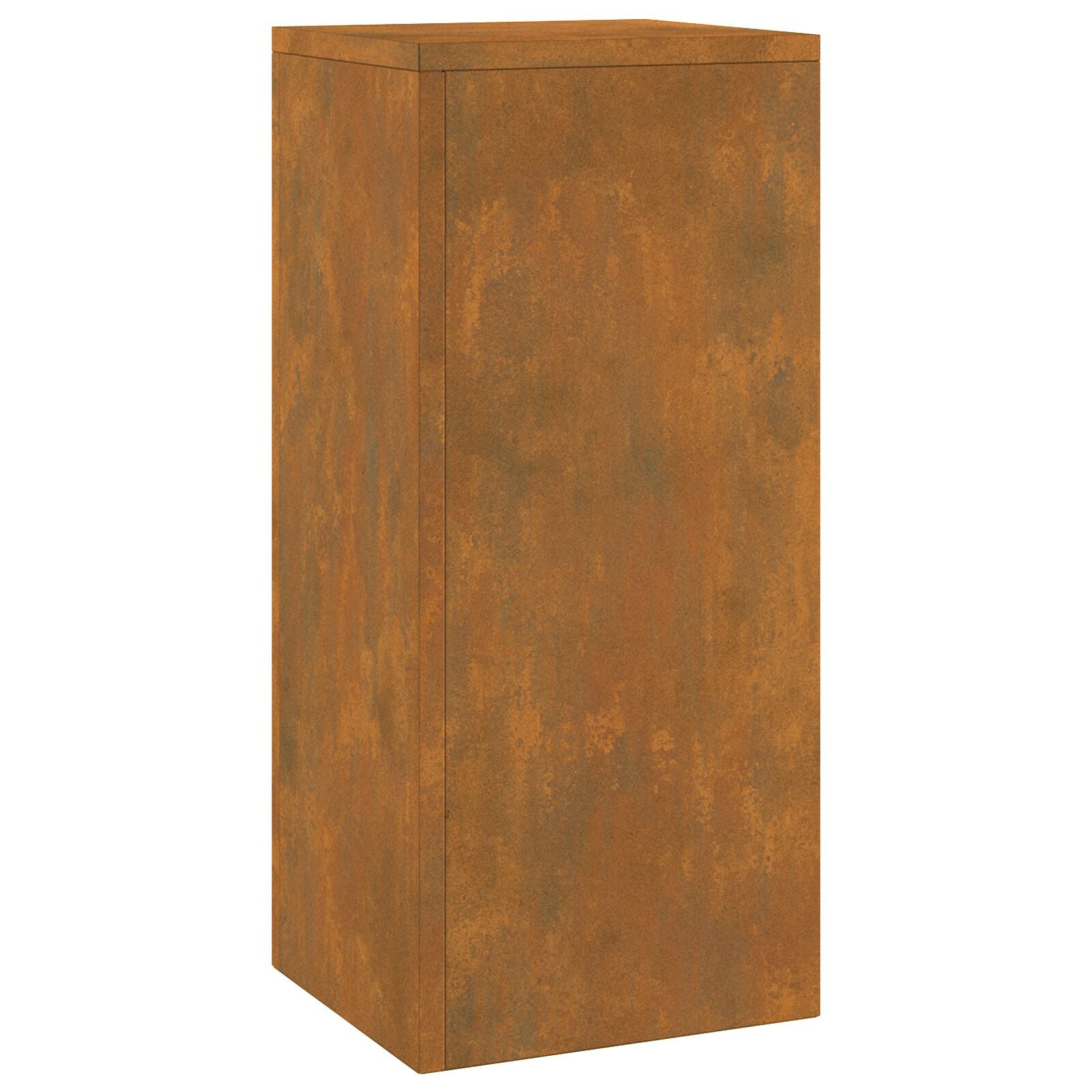 Buitenplantstands Pilaar 2 Stuks 24X24X55 Cm Verweringsstaal 2x (55 cm)