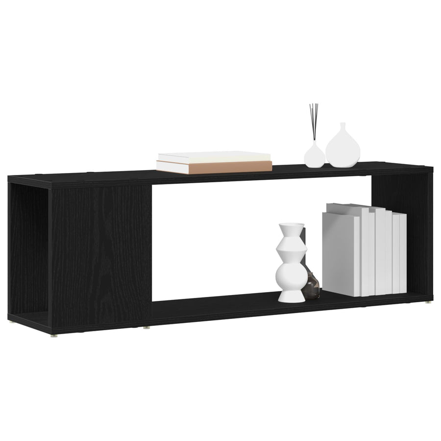 Boekenkast Gelaagd Hout Zwart eiken 100 x 24 x 32 cm