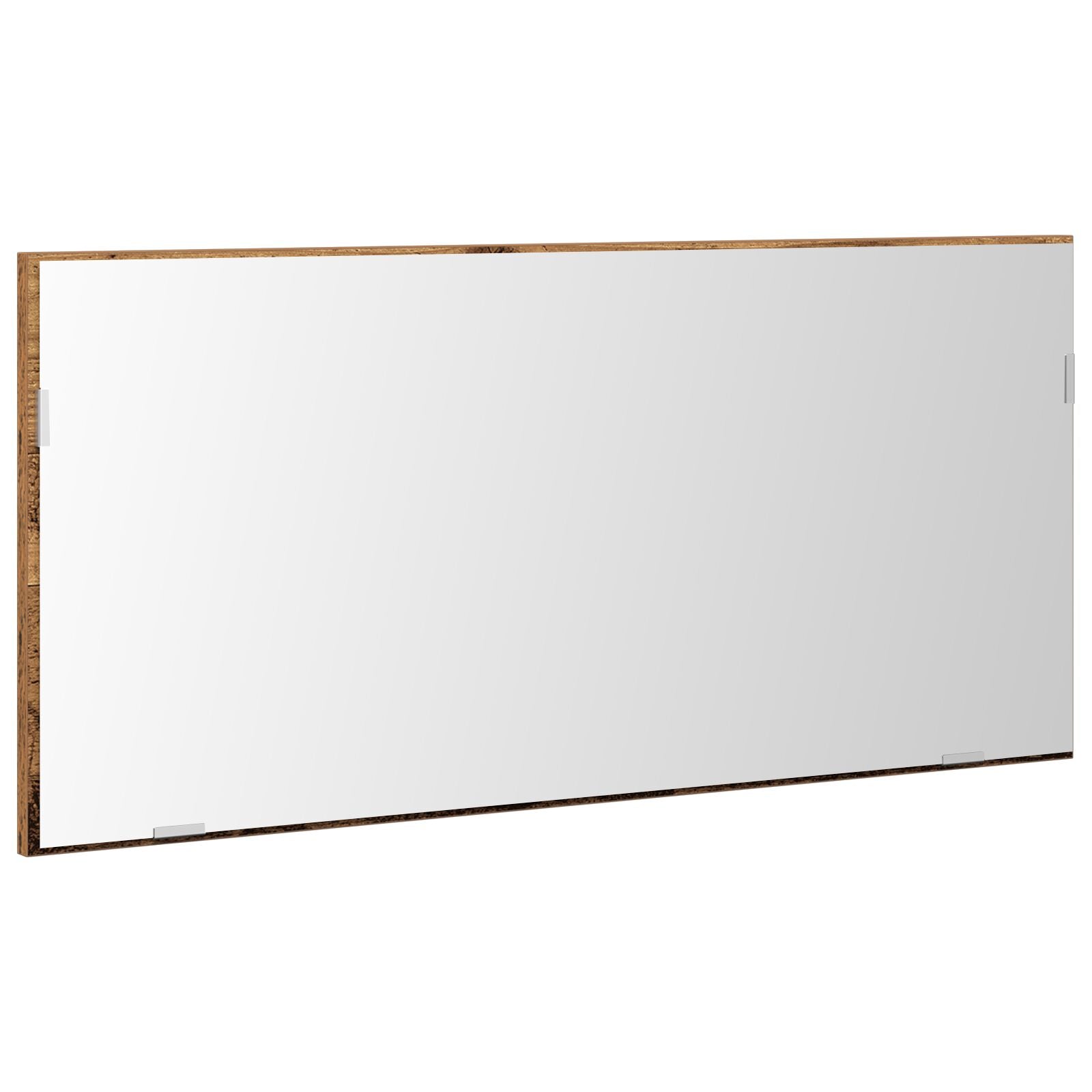 Badkamerspiegelkast Met Led-Verlichting Oude Hout 80X37 Cm