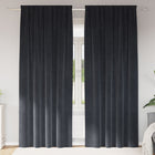 Verduisterende gordijnen 2 stuks 140x225 cm donkergrijs