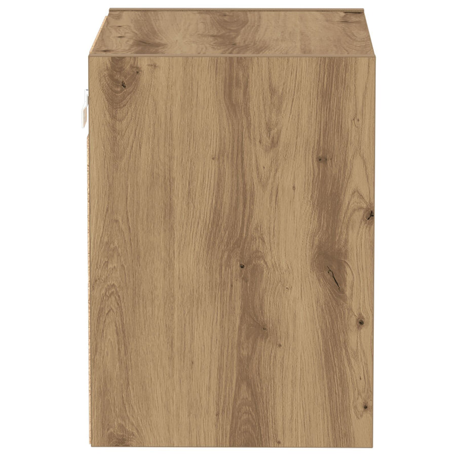 Zwevende Plank 2 Stuks 40X28.5X40 Cm Bewerkt Hout Artisan eiken