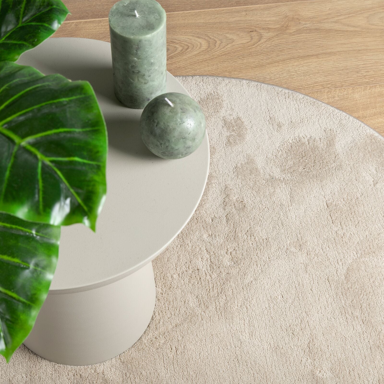 Tapijt 'Huarte' Ovaal Beige 160 x 230 cm