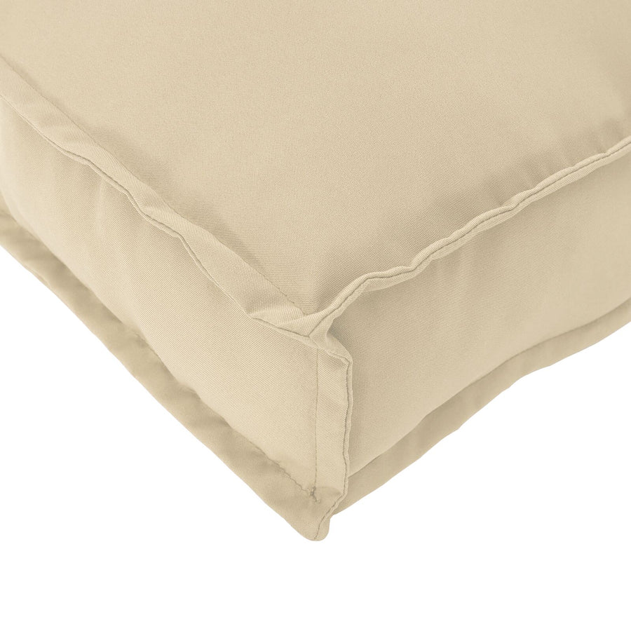 Pallet Kussen Set Set Van 2 Beige Polyester Vulling Middel