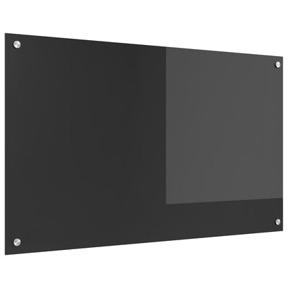Keukenachterwand 100X60X0,6 Cm Sterk Glas Donkergrijs 100 x 60 cm