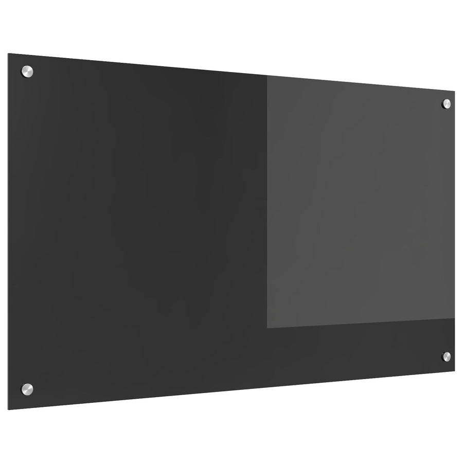 Keukenachterwand 100X60X0,6 Cm Sterk Glas Donkergrijs 100 x 60 cm