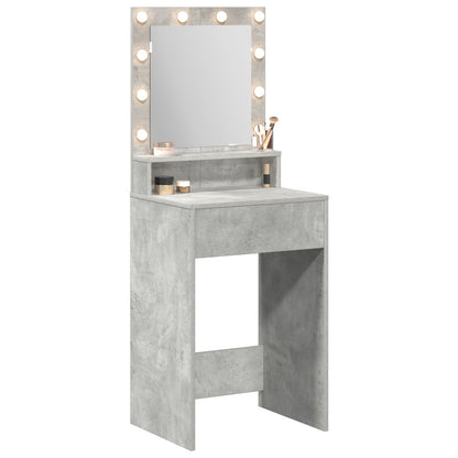 Kaptafel Met Led-Verlichting Beton grijs 50 x 41 x 135 cm