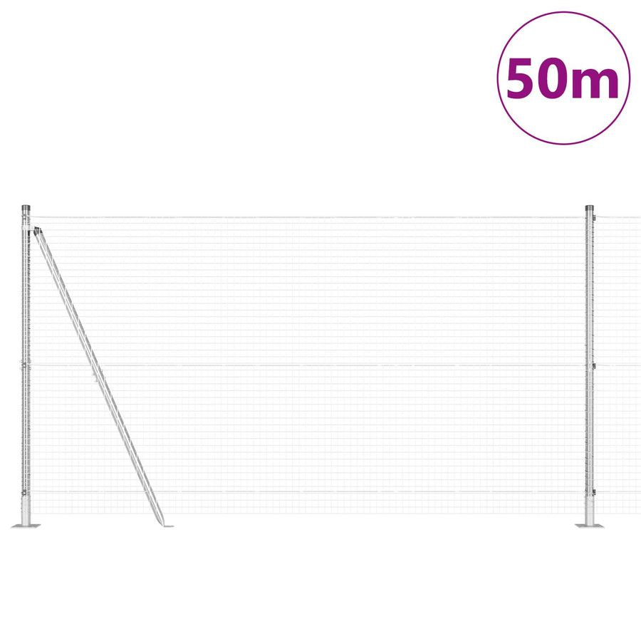 Gelaste Draadhek Met 13 Flanged Posts 1.2X50 M Gegalvaniseerd Staal Gegalvaniseerd Staal