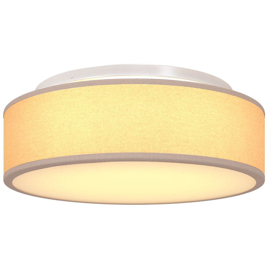 Plafondlampen Inbouw Ø 38 Cm Stoffen E27 Ø38 x 13.5 cm Taupe zonder sterrenlampenkap