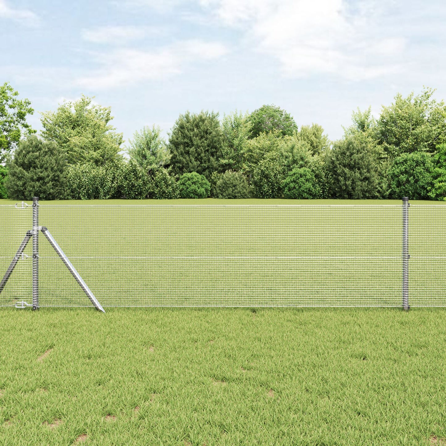 Gegalvaniseerd Draadhek Met 13 Posts 0.6X100 M Gegalvaniseerd Staal Gegalvaniseerd Staal