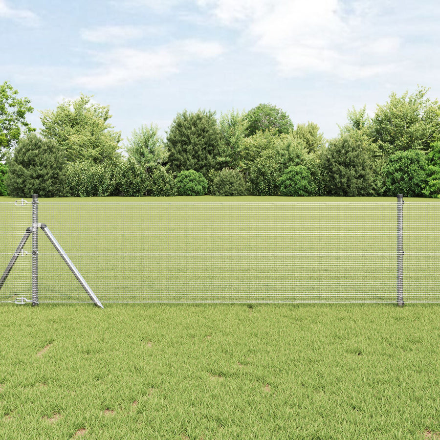 Gegalvaniseerd Draadhek Met 13 Posts 0.6X100 M Gegalvaniseerd Staal Gegalvaniseerd Staal