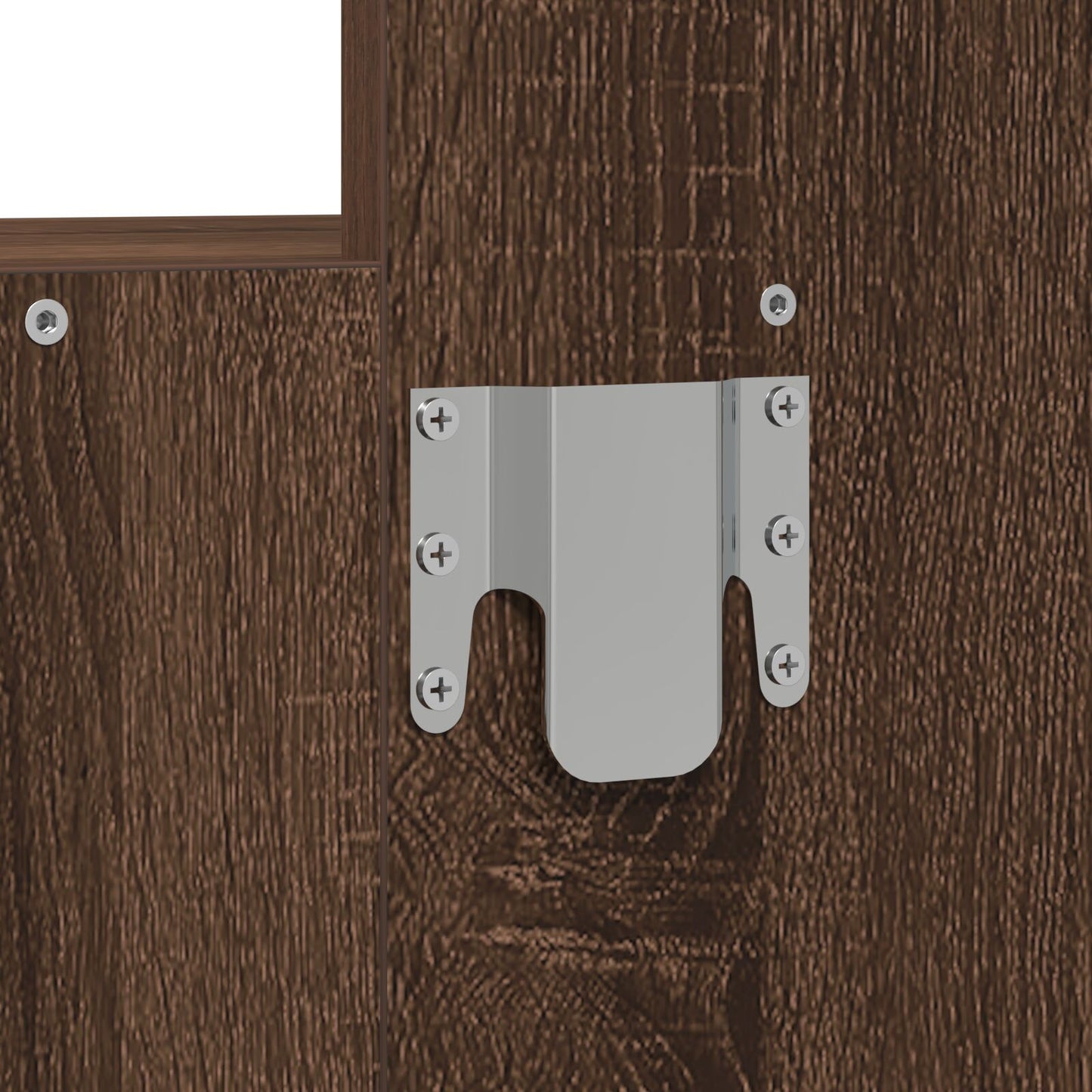 Wandkaptafel 60 x 40 x 70 cm Bruin eiken zonder LED