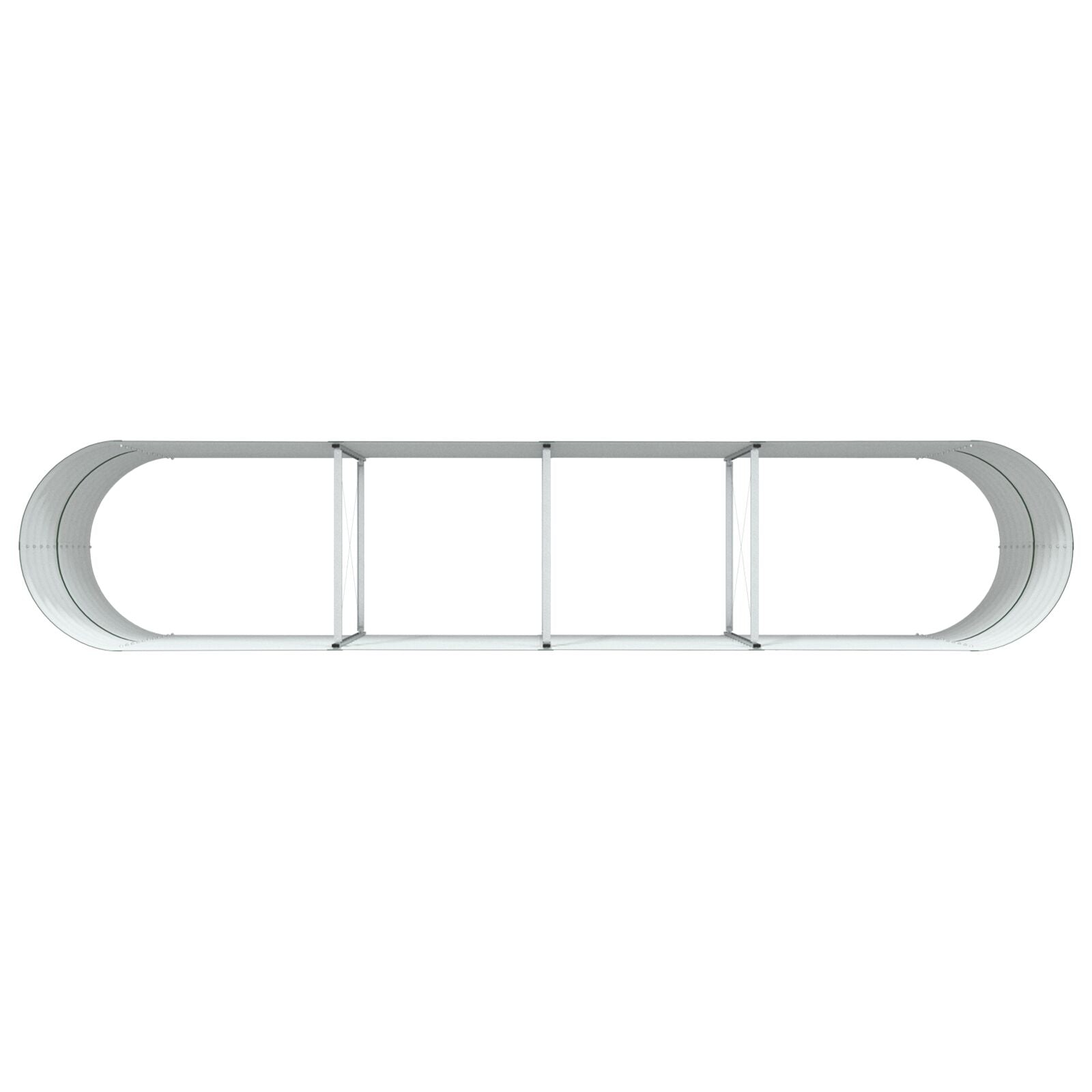 Tuin Verhoogd Bed Gegalvaniseerd Staal 400 x 80 x 81 cm Groen