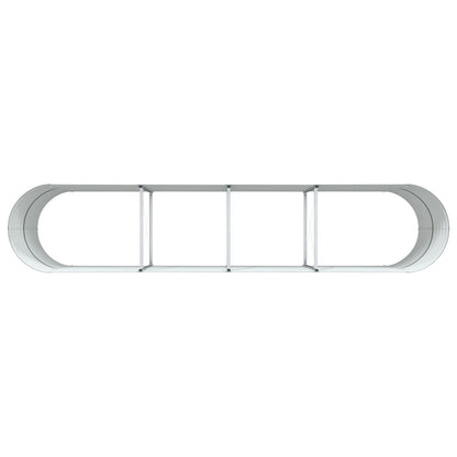 Tuin Verhoogd Bed Gegalvaniseerd Staal 400 x 80 x 81 cm Groen