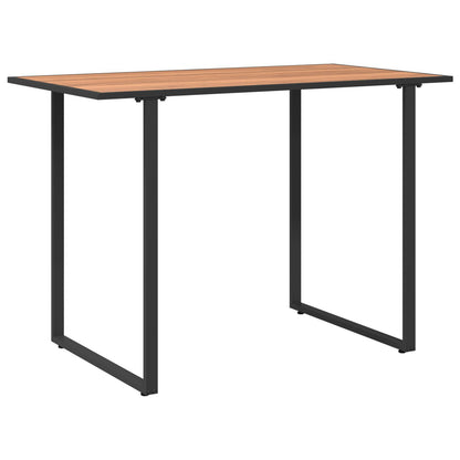 Tuin Tafel 100X55X70 Cm Dpc En Staal Bruin