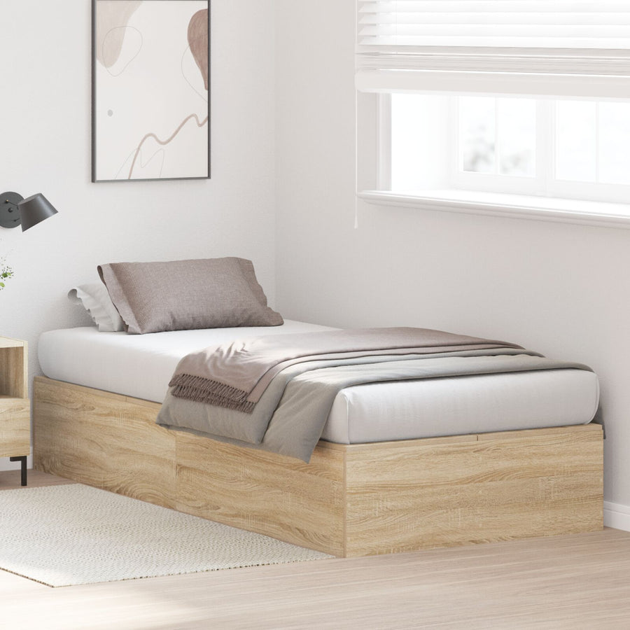 Opbergbedframe Sonoma Eik Sonoma Eiken 80 x 200 cm