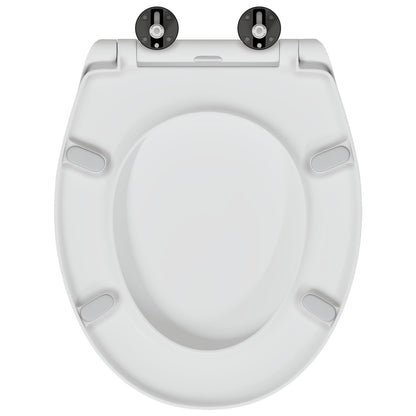 Snelontgrendelbaar Toiletzitje Met Soft Close Duroplast Wit