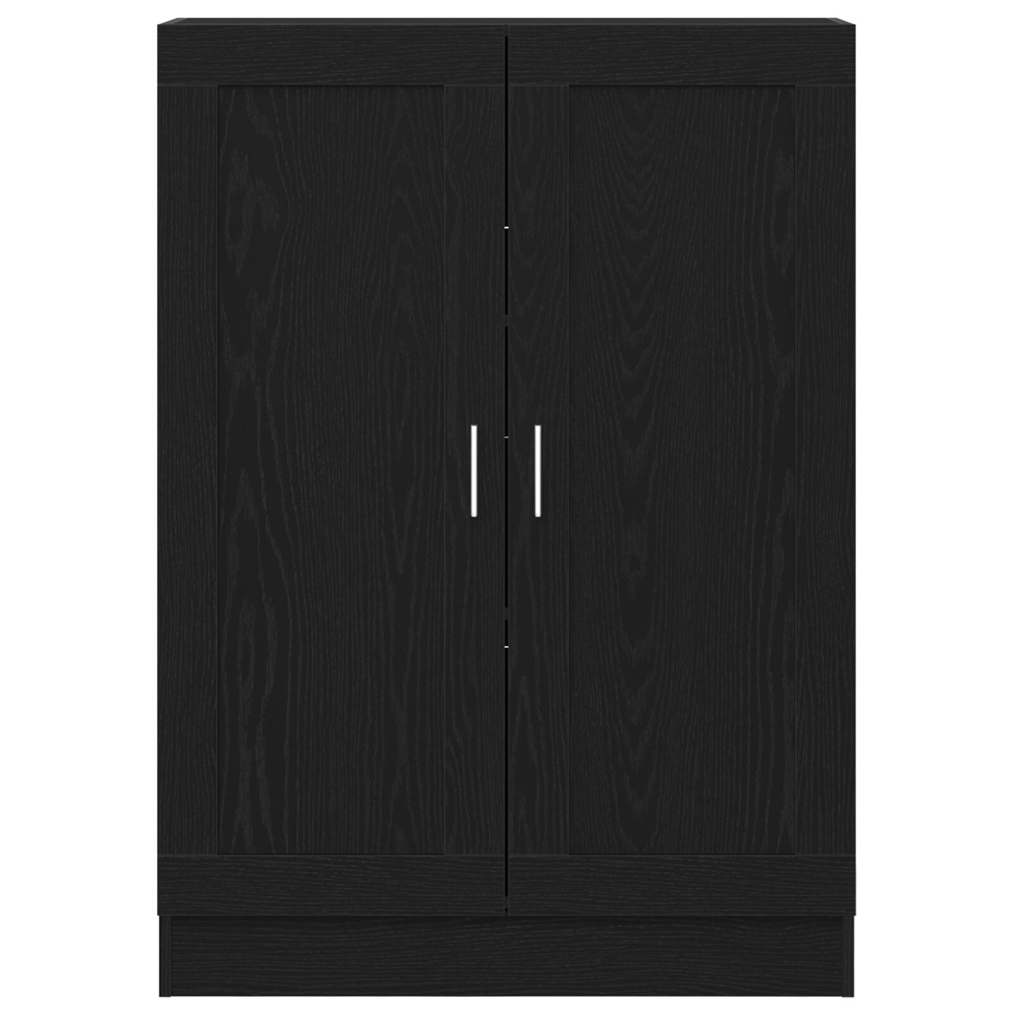 Boekenkast Zwart Eiken 82,5X30,5X115 Cm Gelaagd Hout